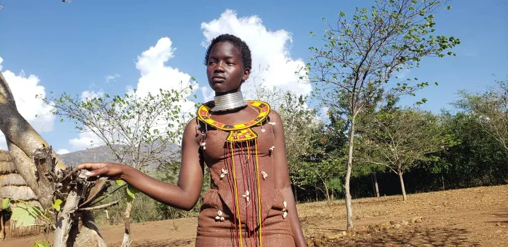 A still from a NUFA production shoot in Karamoja